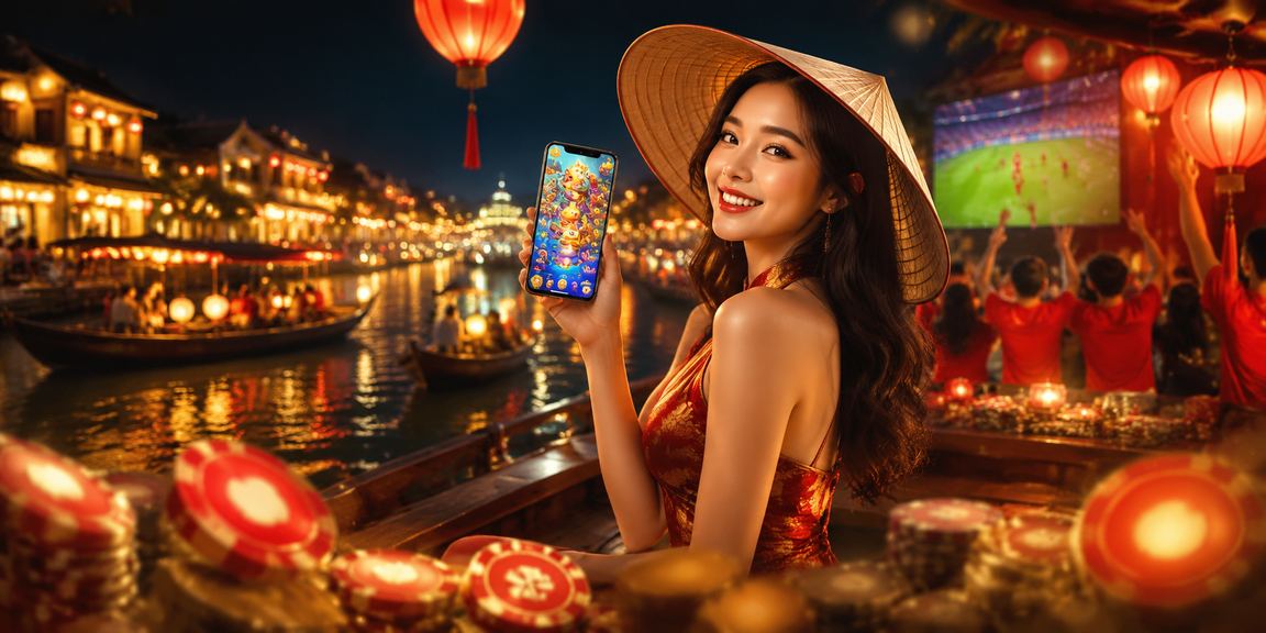 Người dùng tại Hội An theo dõi sự kiện thể thao trực tuyến trên điện thoại di động
