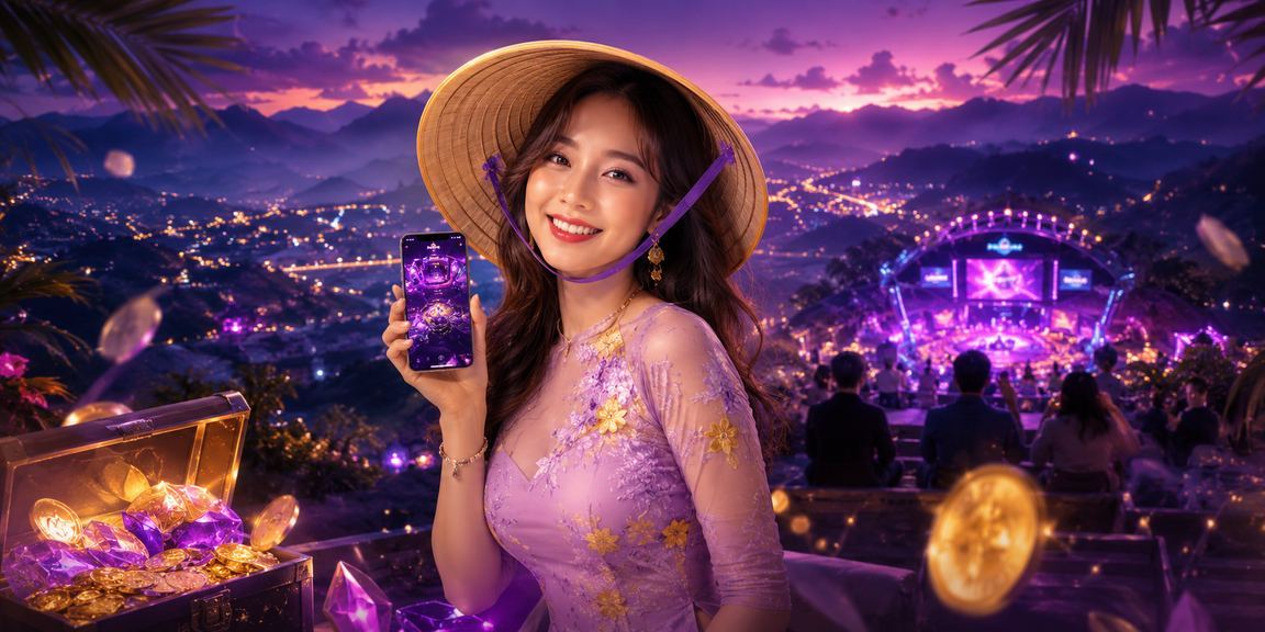 Người dùng tại Sa Pa truy cập game trực tuyến qua điện thoại trong không khí núi rừng